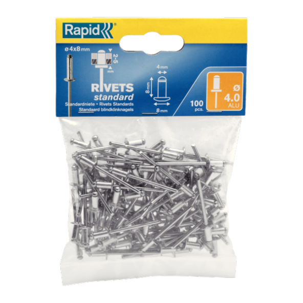 Rapid Perçin 4 X 8 Mm Alüminyum 100 Adet 5000378 ürün görseli 1
