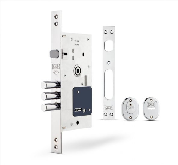 FİŞELİ ÇELİK KAPI KİLİDİ3 ANAHTARLI KROM 60 MM ürün görseli 1