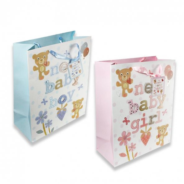 1 Adet 32x26cm Karton Çanta New Baby ürün görseli 1