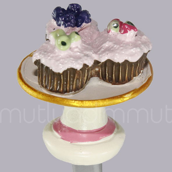 Fincanlı Kaşık Cupcakeli Çatal - Resim 3