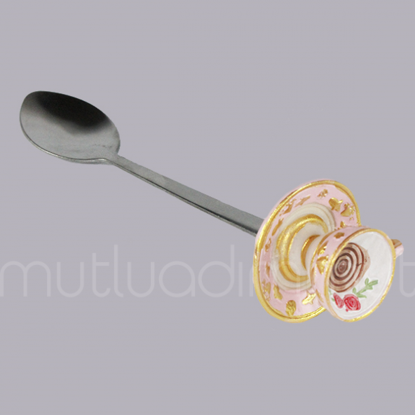 Fincanlı Kaşık Cupcakeli Çatal - Resim 8