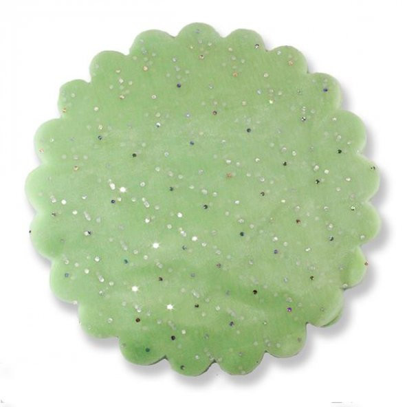 100 Adet 22cm Puantiyeli Organze Tül - Resim 3