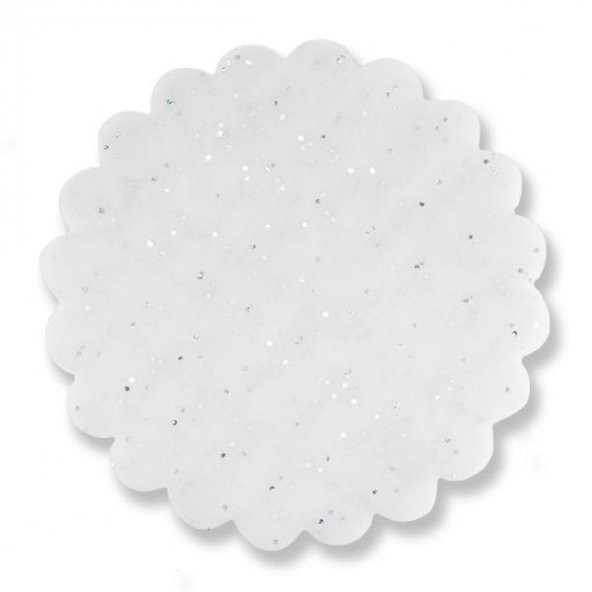 100 Adet 22cm Puantiyeli Organze Tül - Resim 6