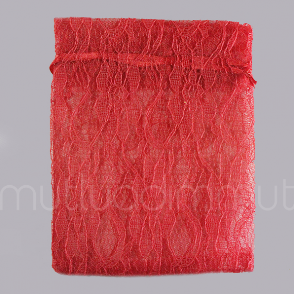 12 Adet 10x13cm Dantel Kese - Resim 6