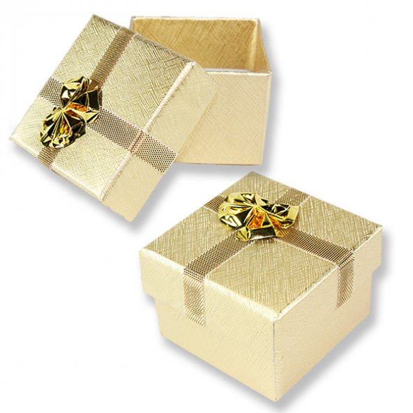 24 Adet 5x5cm Fiyonklu Karton Kutu - Resim 2