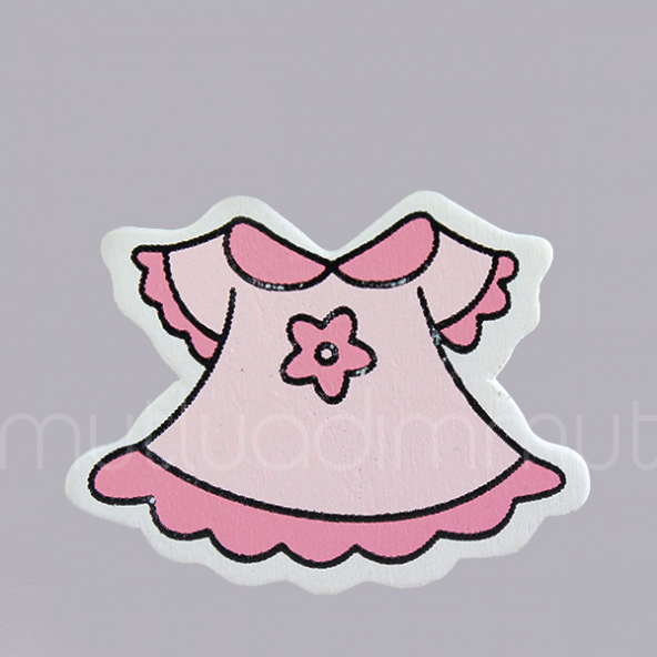 Ahşap Sticker Elbise 12 Adet - Resim 2