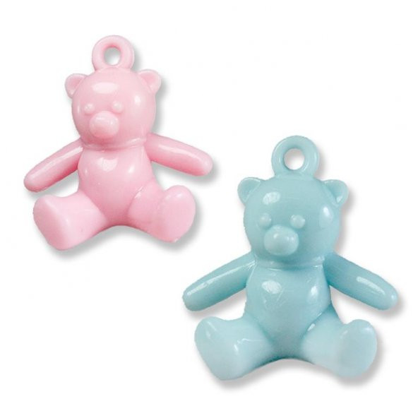 12 Adet 3,8cm Plastik Akrilik Ayıcık Biblo ürün görseli 1