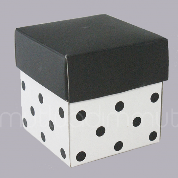 50 Adet 5x5cm Puanlı Demonte Karton Kutu - Resim 3