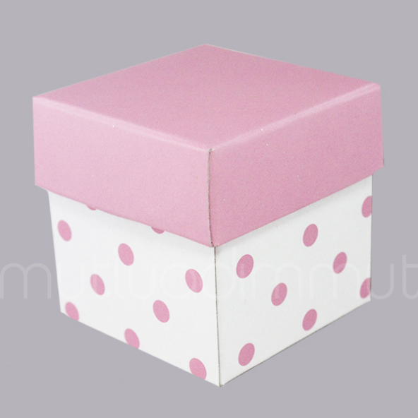 50 Adet 5x5cm Puanlı Demonte Karton Kutu - Resim 4