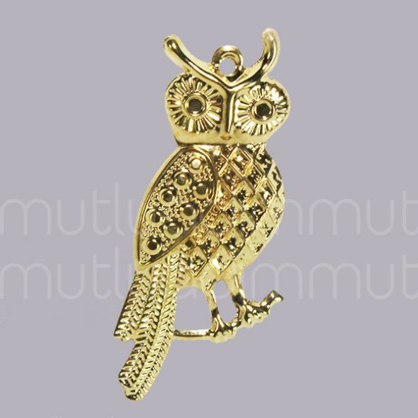 20 Adet 3x7cm Metal Baykuş - Resim 2