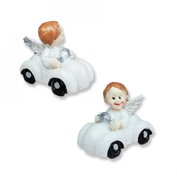 12 Adet 3.5cm Arabada Melek Kanatlı Bebek ürün görseli 1