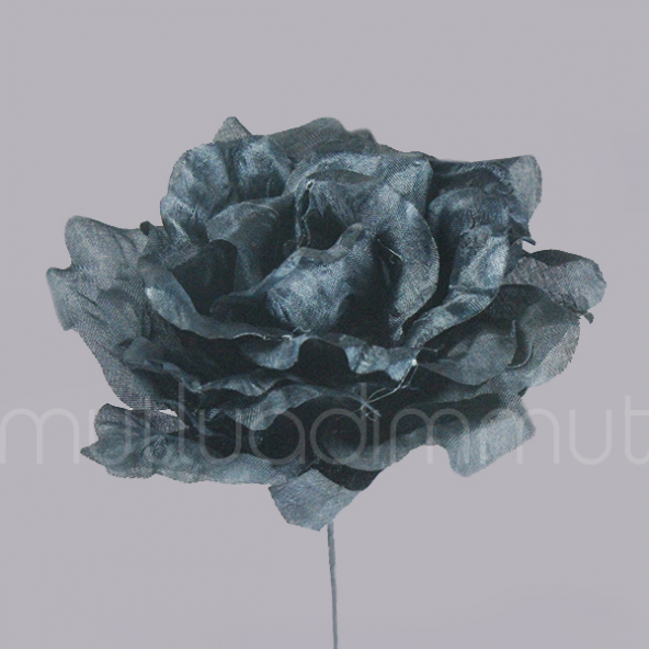 6 Adet 10cm  Kumaş Gül Çİçek - Resim 3