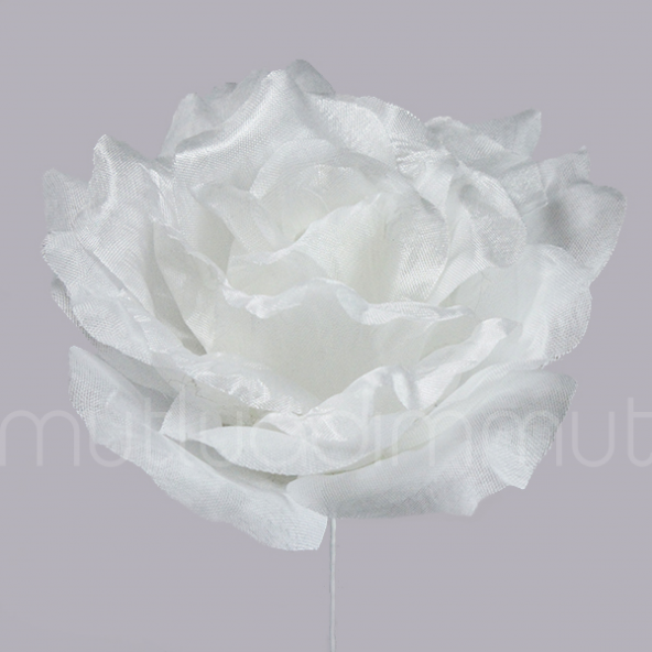 6 Adet 10cm  Kumaş Gül Çİçek - Resim 10