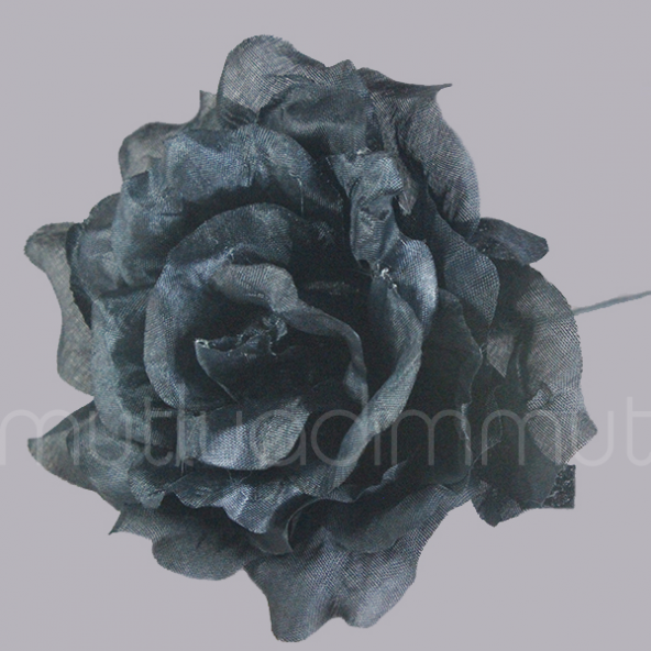6 Adet 10cm  Kumaş Gül Çİçek - Resim 11