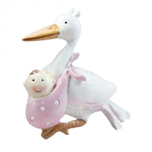 12 Adet 5.5cm Bebek Taşıyan Leylek Biblo ürün görseli 1