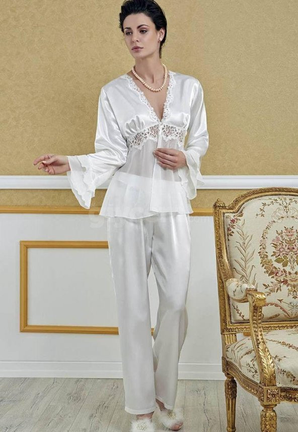 Versace 6111 Bayan 6 Lı Saten Takım - Resim 3