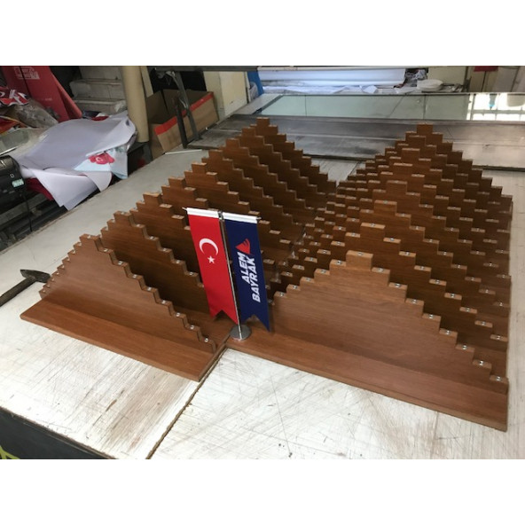 17 Li Türk İmparatarolukları Bayrak Seti - Resim 4