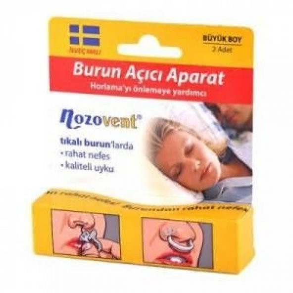 BÜYÜK BOY 2 li paket Nozovent Horlama Önleyici Burun Açıcı Aparat ürün görseli 1