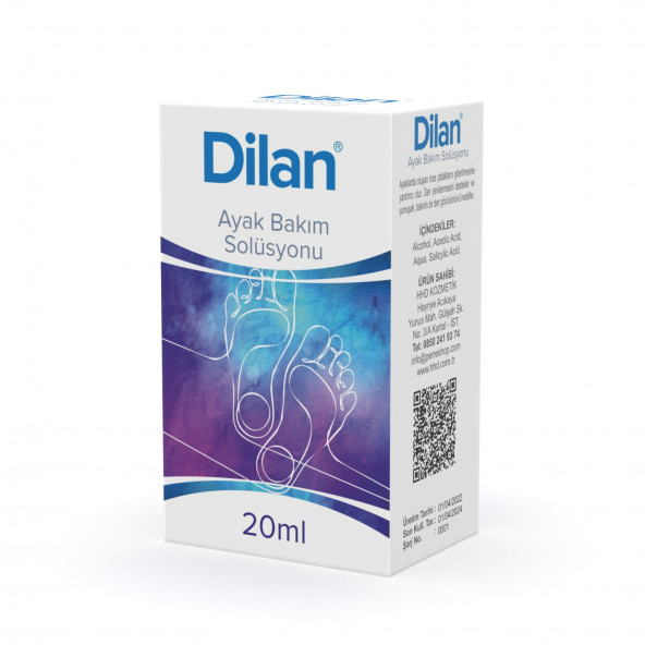 Dilan Nasır Çözeltisi Ayak Bakım Solüsyonu 20 ML ürün görseli 1