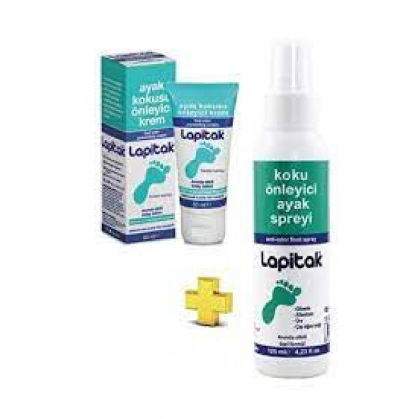 Lapitak Ayak Kokusu Önleyici Krem 60 ML + Koku Önleyici Ayak Spreyi 125 ML ürün görseli 1