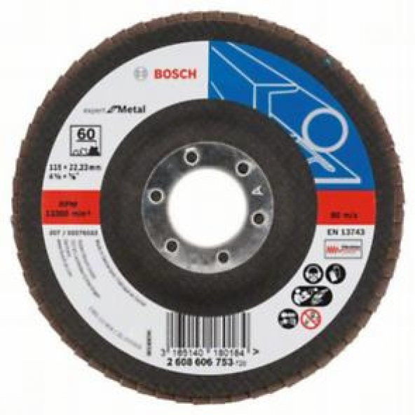 EXPERT FOR METAL FLAP ZIMPARA DİSKİ 115 MM 60 KUM ürün görseli 1