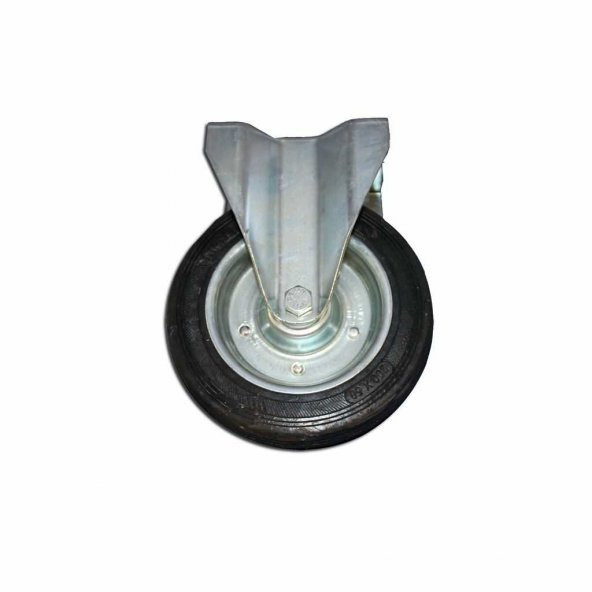 Sabit / Sac Cantli Kauçuk Burçlu Tekerlek 80X30 S-SLB80X30 ürün görseli 1