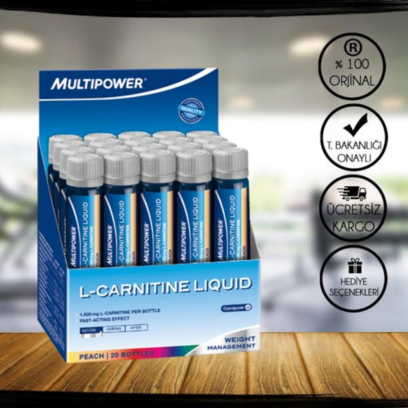 l carnitine multipower PTTAVM: Multipower L-Carnitine Liquid Forte 20 Shot Şeftali Aromalı +  Hediyeli