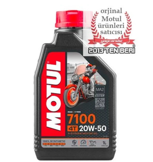 MOTUL 7100 4T 20W50 - 1 LİTRE ürün görseli 1