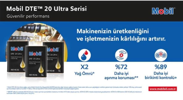 MOBİL DTE 26 ULTRA TENEKE - 16  LİTRE - Resim 3