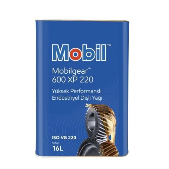MOBİL GEAR 600 XP 220 DİŞLİ YAĞI TENEKE - 16 LİTRE ürün görseli 1