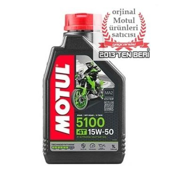 MOTUL 5100 4T 15W50 - 1 LİTRE ürün görseli 1