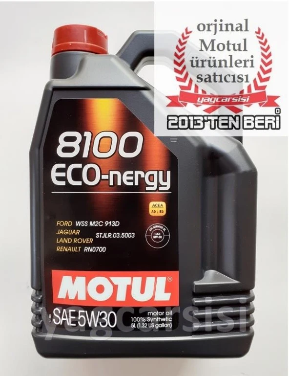 MOTUL 8100 ECO-NERGY 5W30 - 5 LİTRE ürün görseli 1
