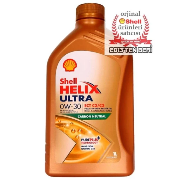 SHELL HELİX ULTRA ECT C2/C3 0W30 1 L-VW 504 00/507 00-MB 229.52 ürün görseli 1