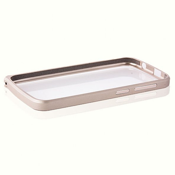 General Mobile Discovery E3 Bumper Çerçeve Kılıf Gold - Resim 2