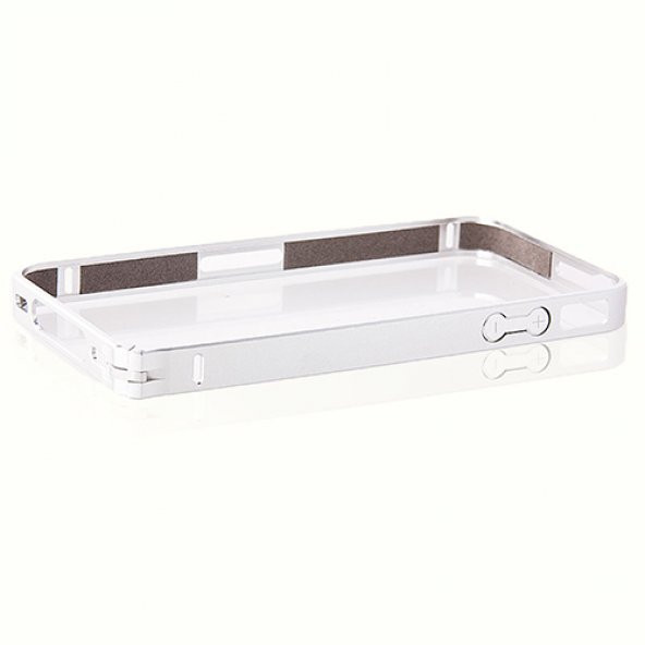 iPhone 4s Bumper Çerçeve Kılıf Beyaz - Resim 2