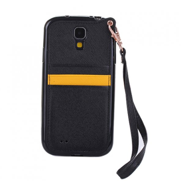 FitCase Samsung Galaxy S4 (I9500) BADI Kartlıklı Arka Kapak Siyah ürün görseli 1