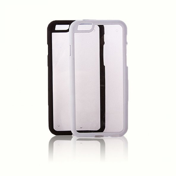iPhone 6 4,7 inç Çerçeveli Soft Silikon Siyah ürün görseli 1