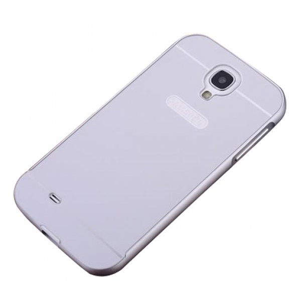 Samsung Galaxy S4 0,7 mm Metal Bumper Arka Koruma Kapaklı Gri ürün görseli 1