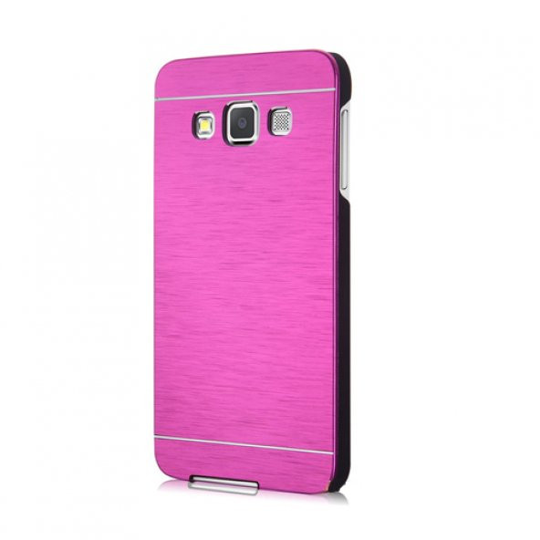 Samsung Galaxy A3 Metal Arka Kapak Motomo Pembe ürün görseli 1