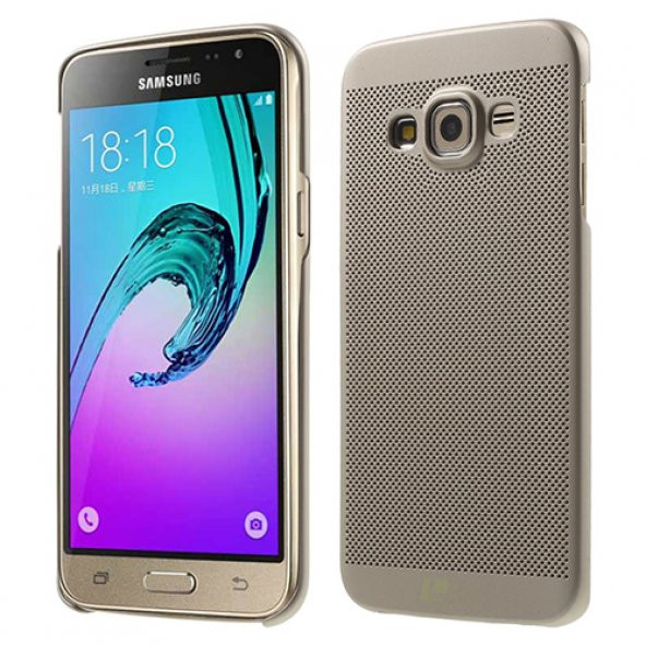 Samsung Galaxy J3 (J300) Loopee Point Sert Arka Kapak Gold ürün görseli 1