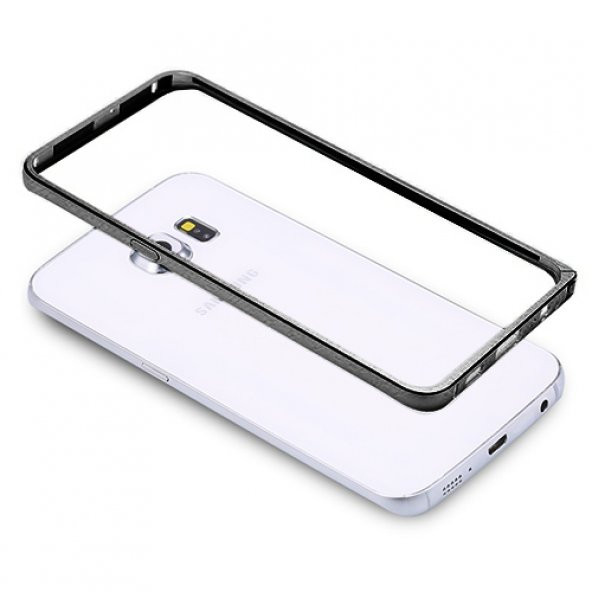 Samsung S6 G920 Bumper Çerçeve Kılıf Siyah ürün görseli 1