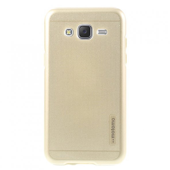 Samsung Galaxy J3 Kılıf Motomo Sert Arka Kapak Gold ürün görseli 1