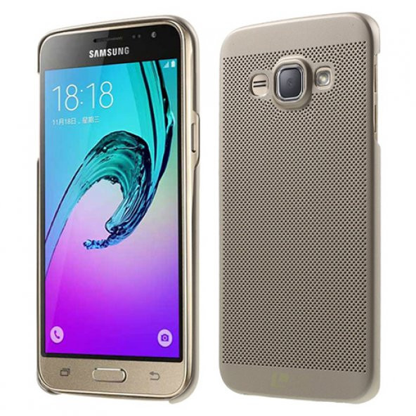Samsung Galaxy J1 2016 (J120) Loopee Point Sert Arka Kapak Gold ürün görseli 1