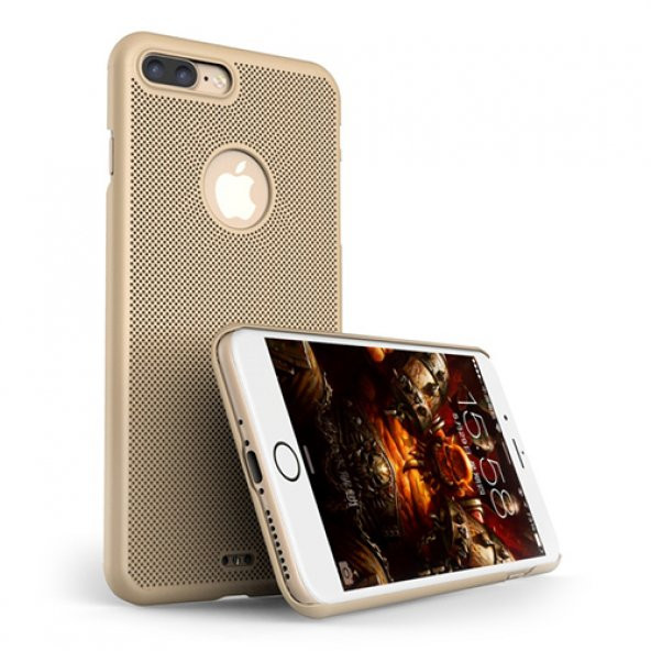 iPhone 7 Plus / 8 Plus Loopee Point Sert Arka Kapak Gold ürün görseli 1