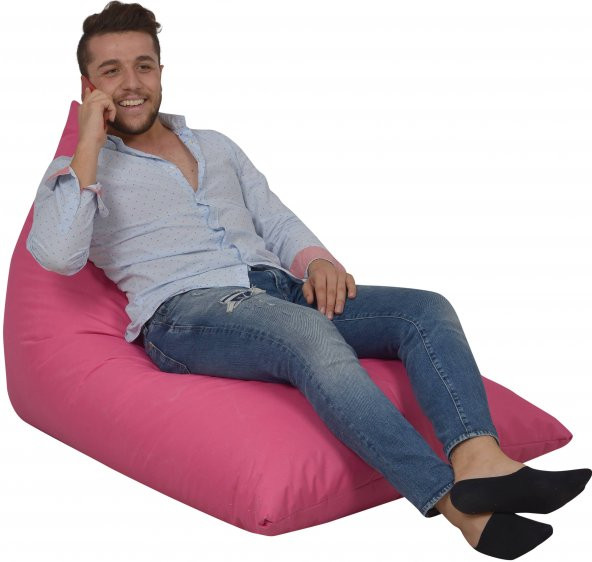 PUFUMO ŞEZLONG ARMUT KOLTUK PEMBE - Resim 2