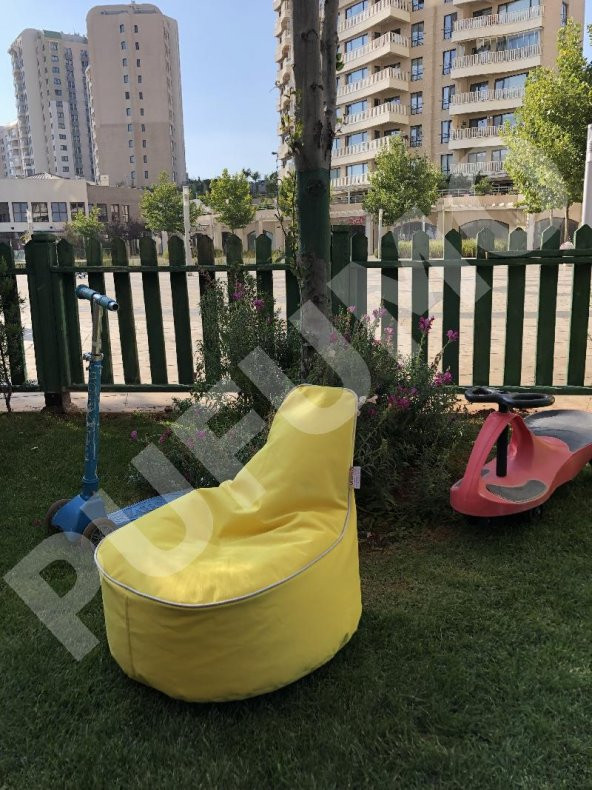 PUFUMO TWİNGO ÇOCUK ARMUT KOLTUK SARI - Resim 2