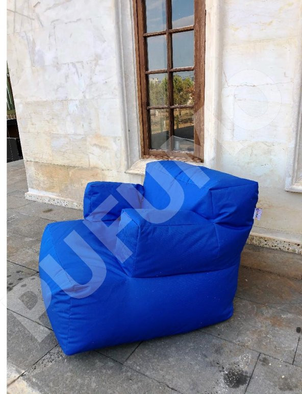 PUFUMO RELAX ARMUT KOLTUK MAVİ - Resim 2