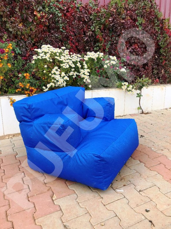 PUFUMO RELAX ARMUT KOLTUK MAVİ - Resim 3