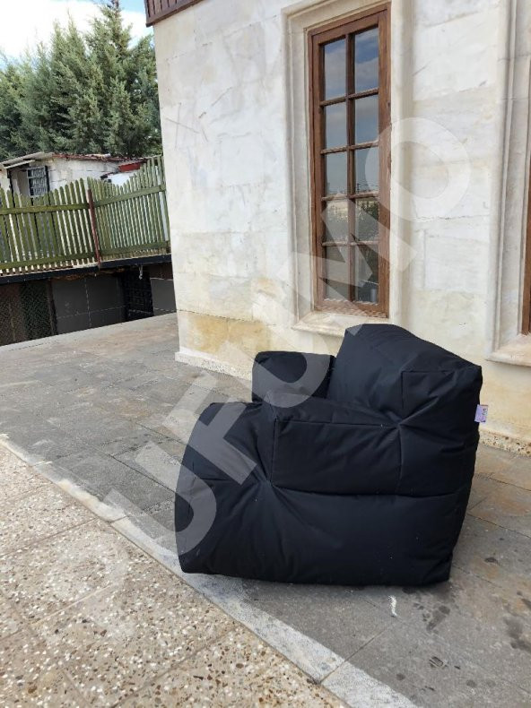 PUFUMO RELAX ARMUT KOLTUK SİYAH - Resim 2