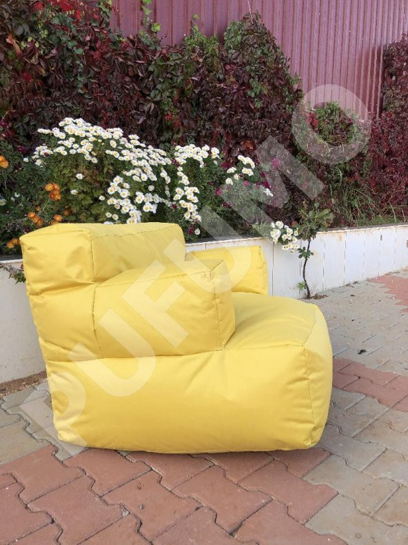 PUFUMO RELAX ARMUT KOLTUK SARI - Resim 2